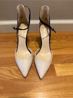 Nine West Two-Tone Pointed-Toe Slingback Heels